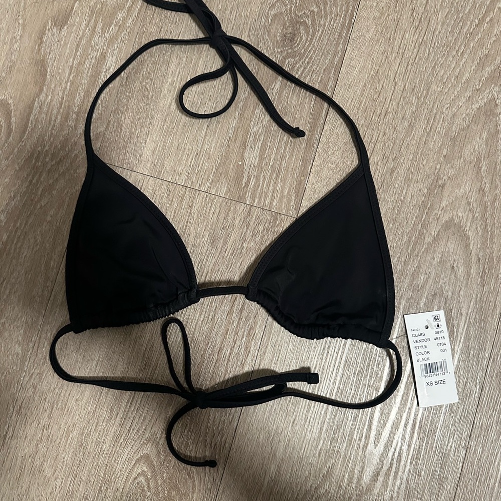 PacSun Sleek Black Bikini Top